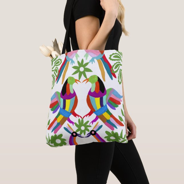 Bolso De Tela Diseño otomí moderno III (Detalle)