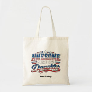 Bolso De Tela Diseño Patriótico de la Bandera de EE. UU. Genial