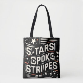 Bolso De Tela Diseño patriótico innovador: estrellas, libros, ba