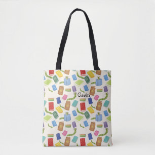 Bolso De Tela Diseño personalizado de biblioteca Tote Bag
