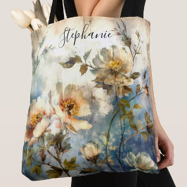 Bolso De Tela Diseño personalizado de estilo índigo florecido ba