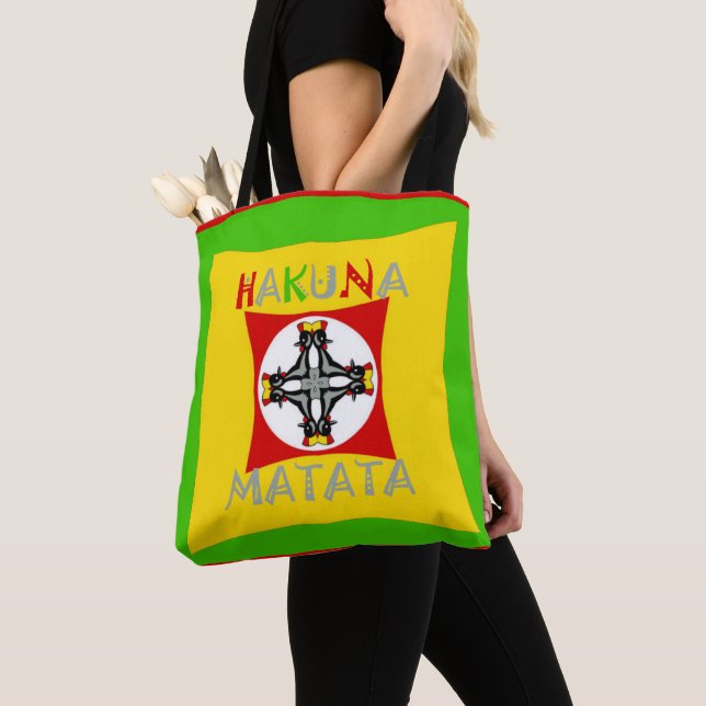 Bolso De Tela Diseño personalizado de Hakuna Matata (Detalle)