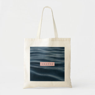 Bolso De Tela Diseño Personalizado de Serenas Olas del Océano