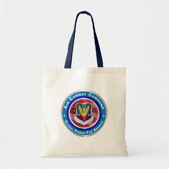 Bolso De Tela Diseño personalizado del comando de combate aéreo (Frente)