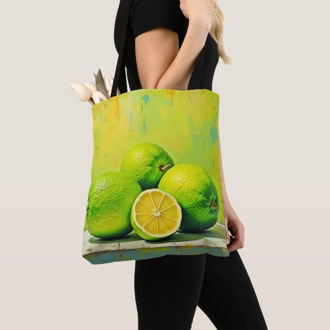 Bolso De Tela Diseño pop de verano brillante de Limes (Detalle)