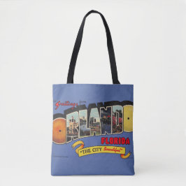 Bolso De Tela Diseño Retro Antiguo de Orlando Florida