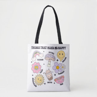 Bolso De Tela Diseño retro curado de salud mental Tote Bag