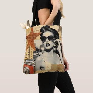 Bolso De Tela Diseño retro de Hollywood