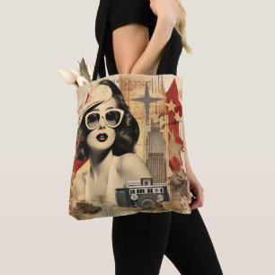 Bolso De Tela Diseño retro de Hollywood