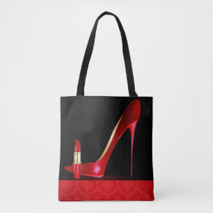 Bolso De Tela Diseño rojo de la impresión del modelo del damas