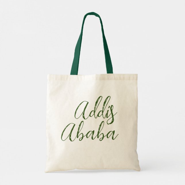 Bolso De Tela Diseño simple de Etiopía Addis Abeba (Reverso)