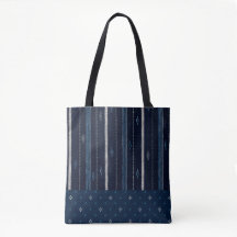 Diseño Textil Kasuri de Tela de Campo de Índigo Ja