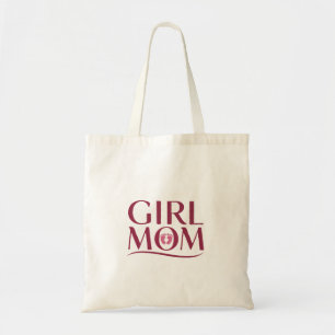 Bolso De Tela Diseño tipográfico de huellas de mamá niña linda