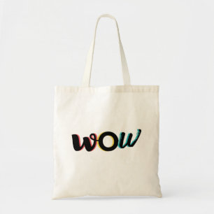 Bolso De Tela Diseño tipográfico moderno, divertido y colorido d