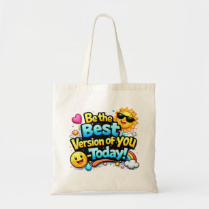 Bolso De Tela Diseño tipográfico motivacional colorido