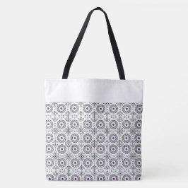 Bolso De Tela Diseño trenzado de Mandala y motivos de hoja