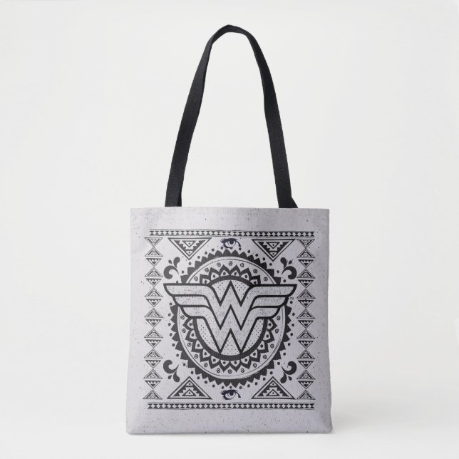 Bolso De Tela Diseño tribal espiritual de mujer maravilla (Anverso)