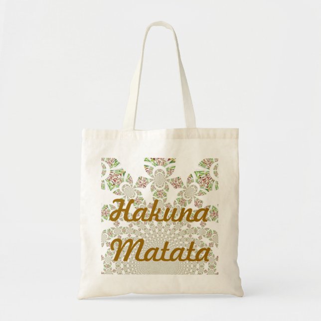 Bolso De Tela Diseño único de Hakuna Matata: Serene Vibes (Frente)