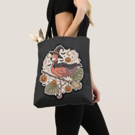Bolso De Tela Diseño vintage de flamenco espeluznante de Hallowe