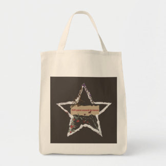 Bolso De Tela diseño vintage único que da un giro a un mensaje c