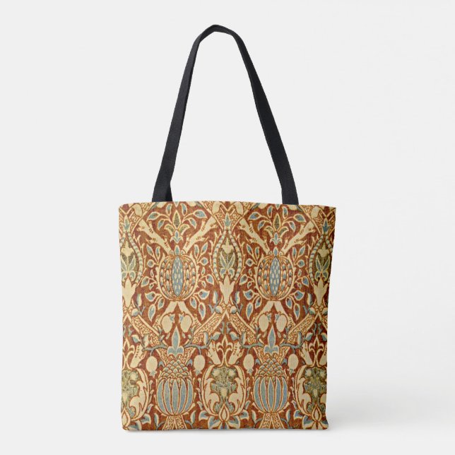 Bolso De Tela Diseño William Morris, Granada, (Reverso)