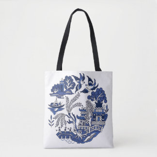 Bolso De Tela Diseño Willow Blue Classic