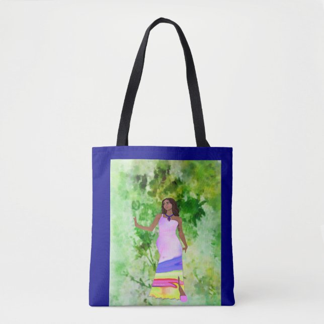 Bolso De Tela diseños creativos de Flora LeeMariie (Anverso)