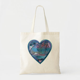 Bolso De Tela Diseños de French Horn Love para la clase de banda