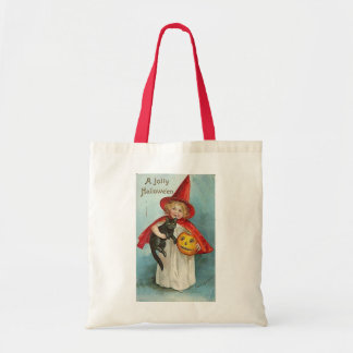 Bolso De Tela Diseños de Halloween de la bruja del vintage