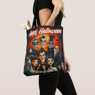Bolso De Tela Disfraces y cócteles de estilo medio siglo Hallowe