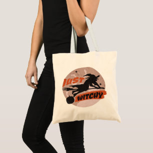 Bolso De Tela Disfraz de fiesta de bruja retro de Halloween