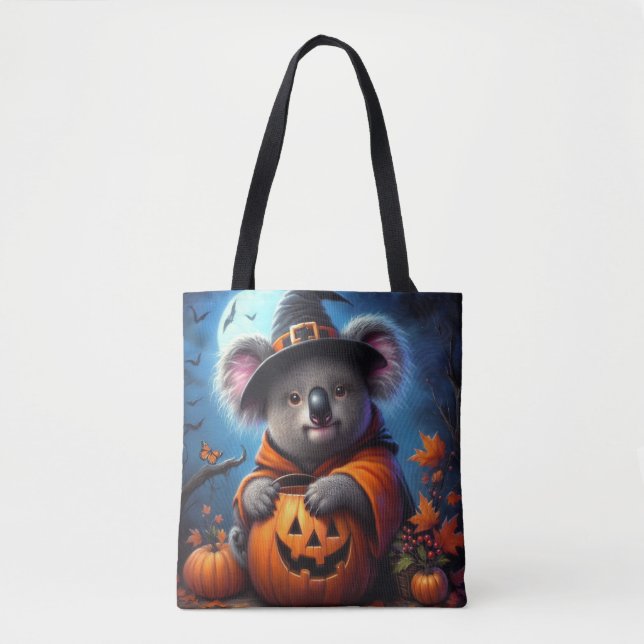 Bolso De Tela Disfraz de Halloween de Koala (Anverso)
