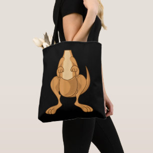 Bolso De Tela Disfraz Divertido de Canguro Divertido Halloween F
