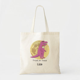 Bolso De Tela Disfraz personalizado de chica T-rex de Halloween