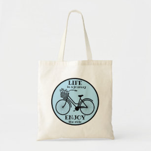 Bolso De Tela Disfruta de la bicicleta bicicleta de viaje cite l
