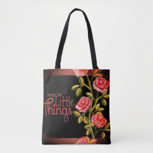 Bolso De Tela Disfruta De Las Pequeñas Cosas