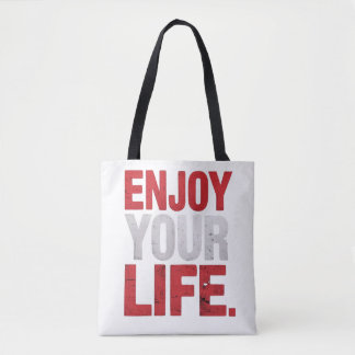Bolso De Tela Disfruta de tu vida