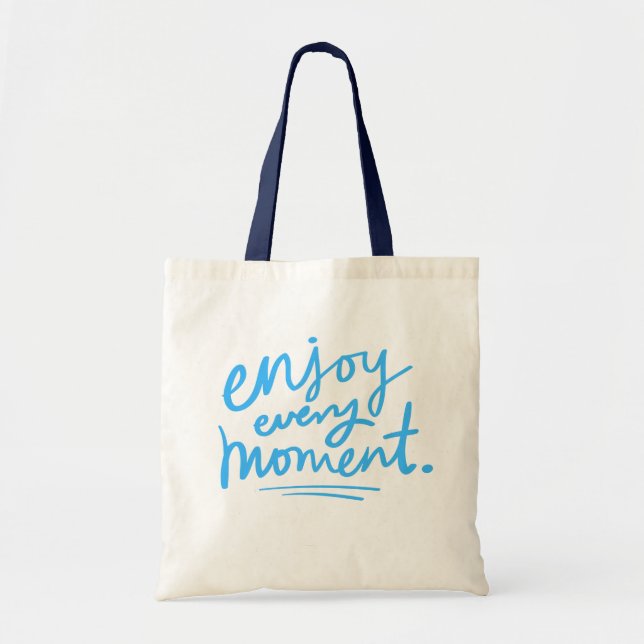 Bolso De Tela Disfrutar cada momento (Frente)