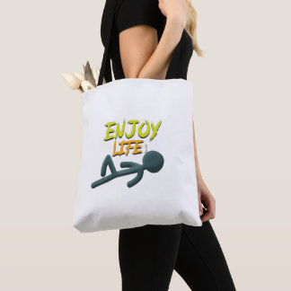 Bolso De Tela Disfrutar de la vida