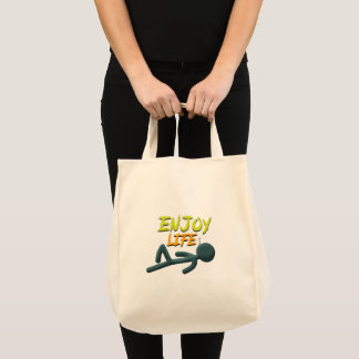 Bolso De Tela Disfrutar de la vida