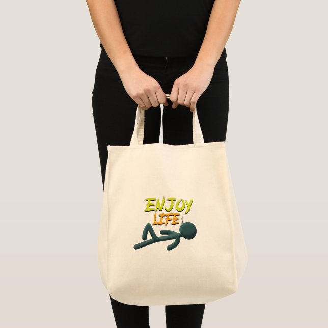 Bolso De Tela Disfrutar de la vida (Anverso (producto))
