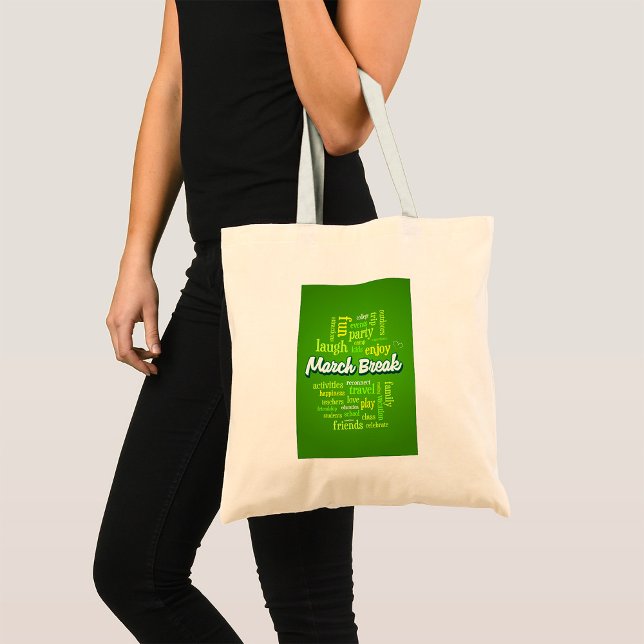 Bolso De Tela Disfrutar del descanso de marzo (Subido por el creador)