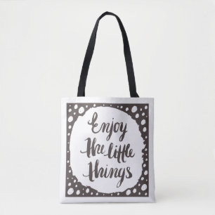 Bolso De Tela Disfrute de las pequeñas cosas 3
