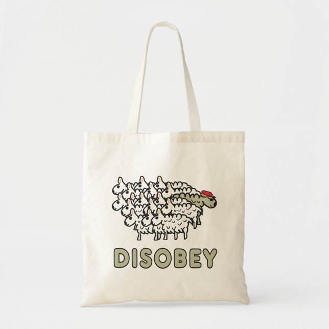 Bolso De Tela Disobey (Frente)