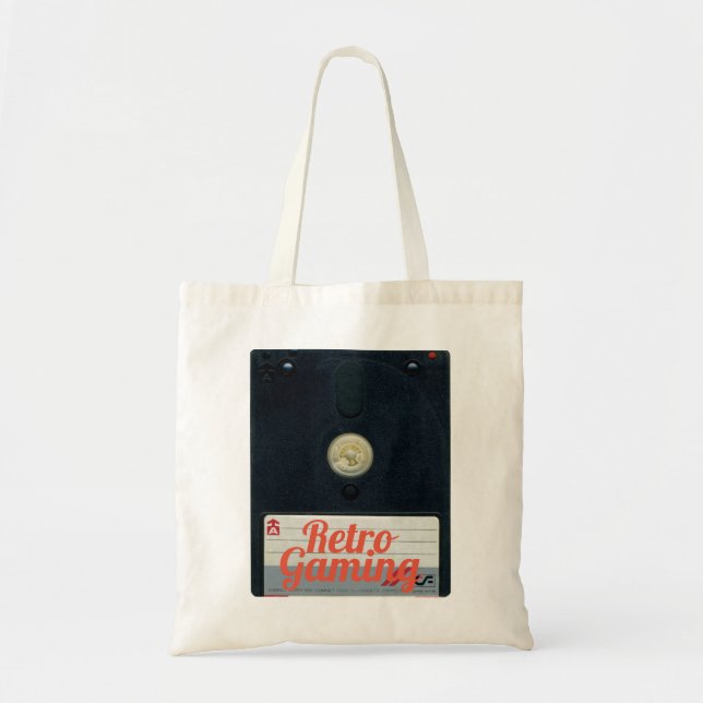 Bolso De Tela Disquete para juegos retro personalizado 3 pulgada (Frente)