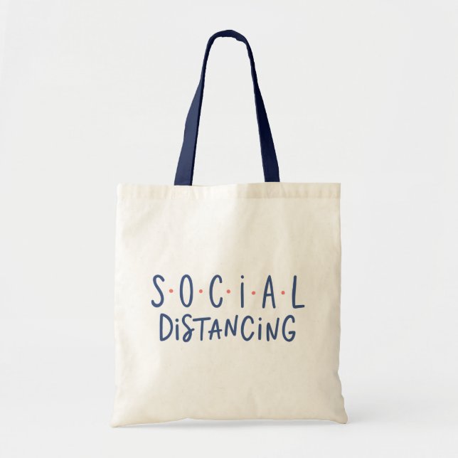 Bolso De Tela Distancia social (Frente)