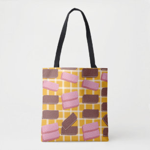 Bolso De Tela Distintas obleas aromatizadas fondo fluido