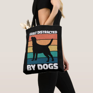 Bolso De Tela Distracción Fácil Por Perros Amantes De Perros Cac