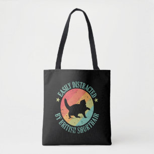 Bolso De Tela Distrado fácilmente por British Shorthair