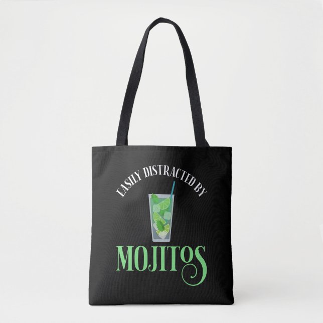 Bolso De Tela Distrado Fácilmente Por Mojitos (Anverso)